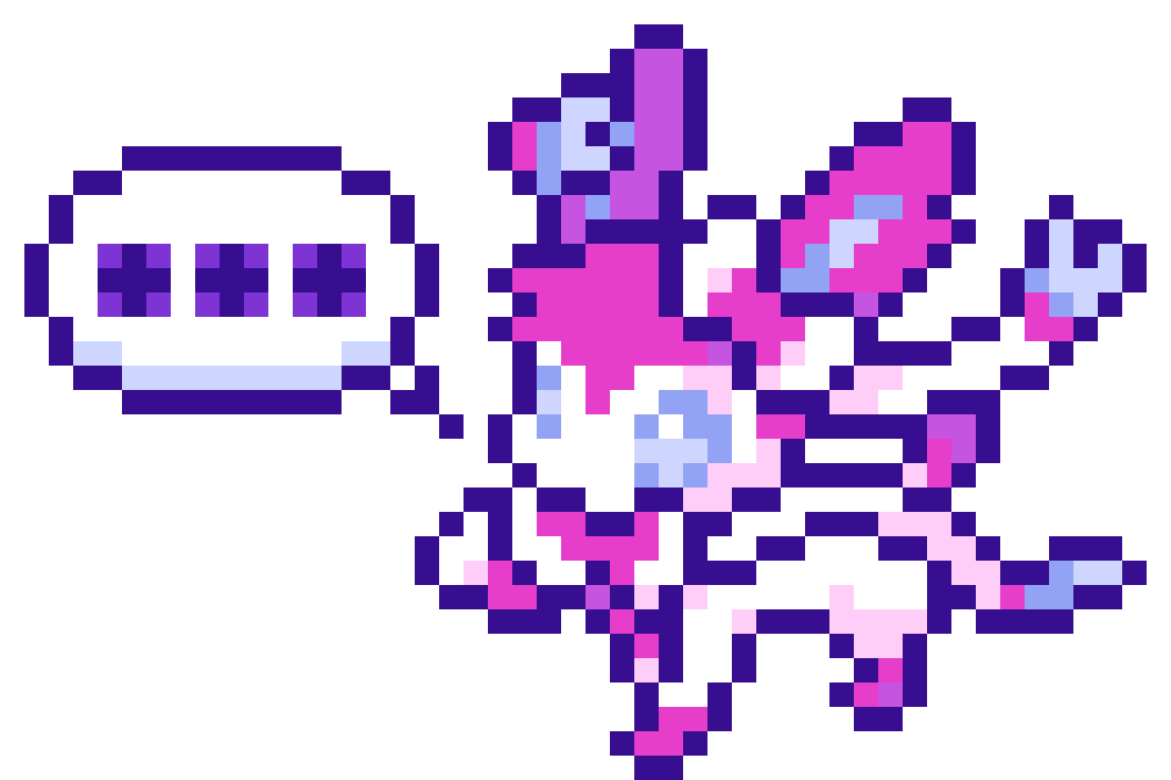 A Sylveon sprite from pokemondb.net.